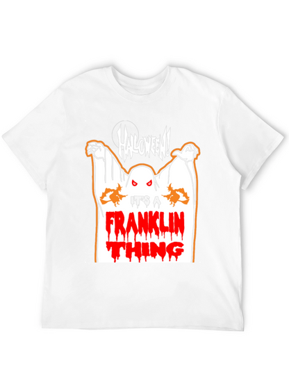 Halloween Franklin Thing Black T-Shirt