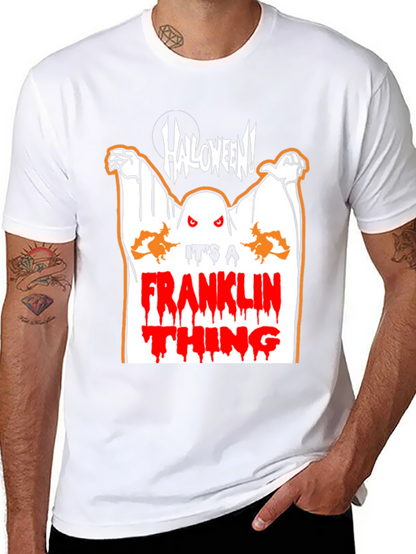 Halloween Franklin Thing Black T-Shirt