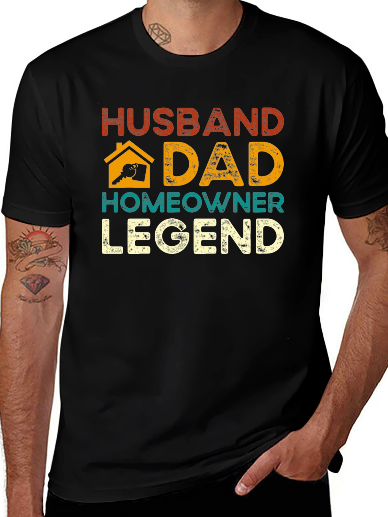 Husband Dad Homeowner Legend Graphic Tee