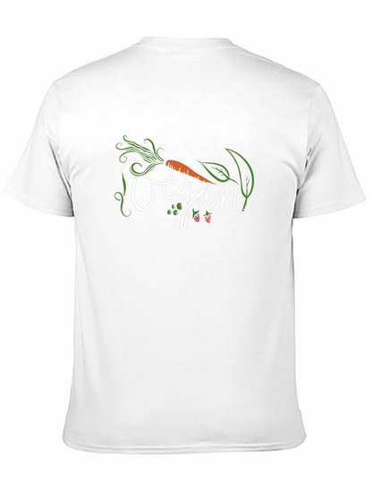 Vegan Graphic Tee - Black Cotton Shirt