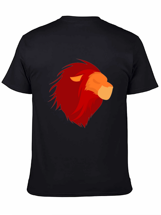 Bold Lion Graphic Tee - Mens Black T-Shirt