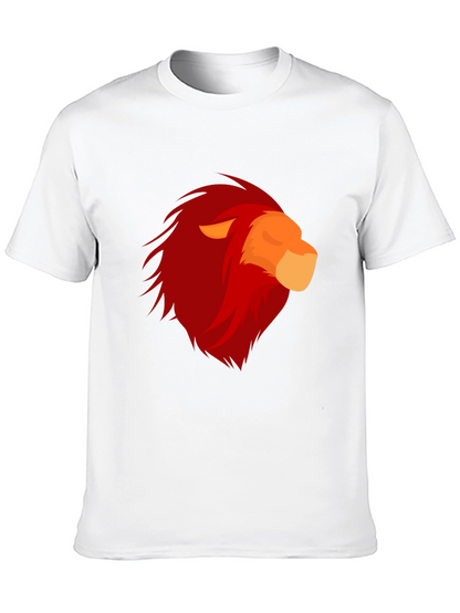 Bold Lion Graphic Tee - Mens Black T-Shirt