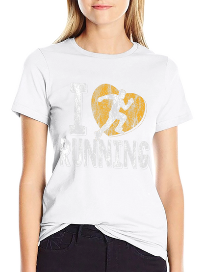 I Heart Running T-Shirt - Black