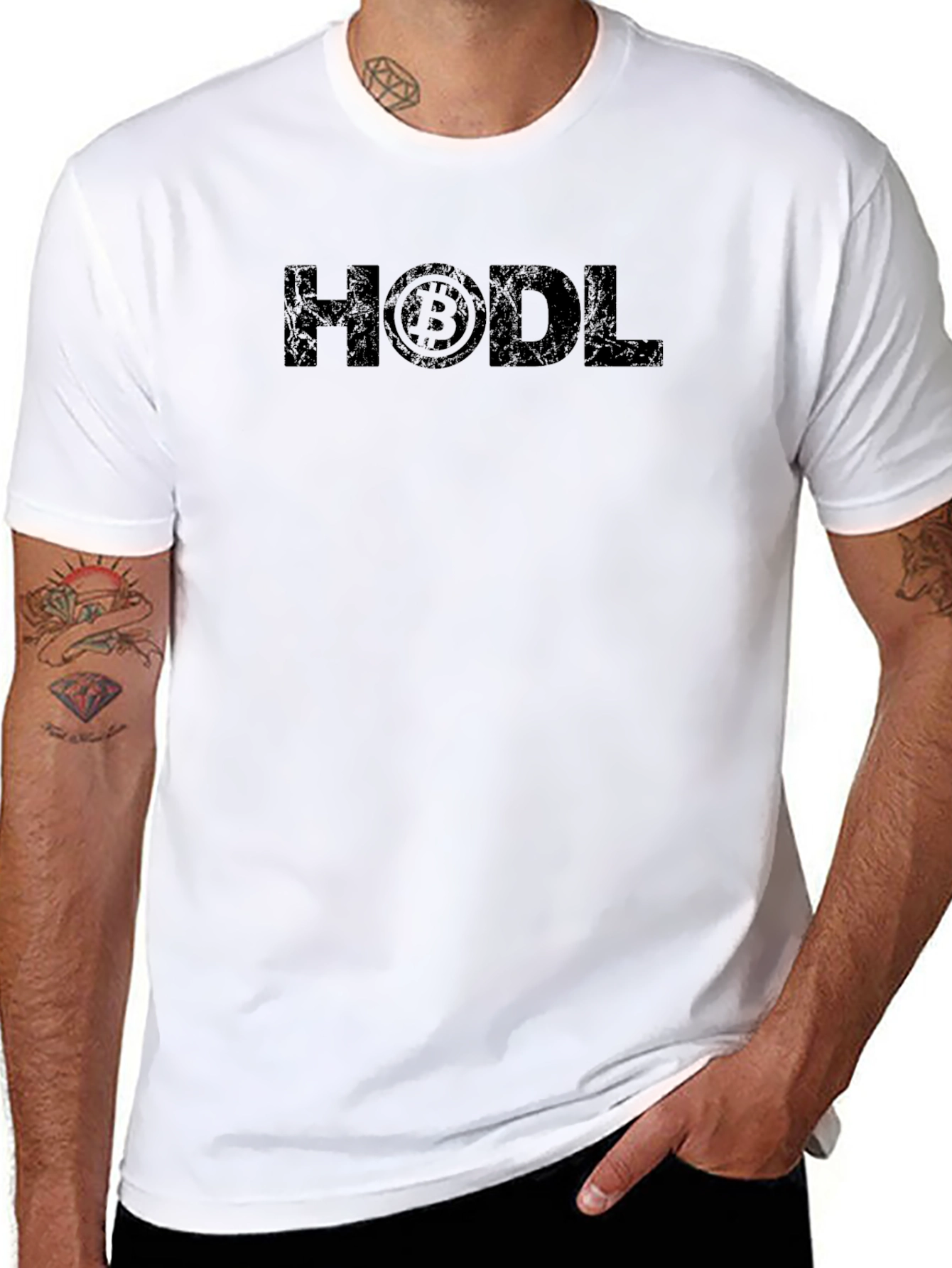 HODL Bitcoin Crypto T-Shirt - Black