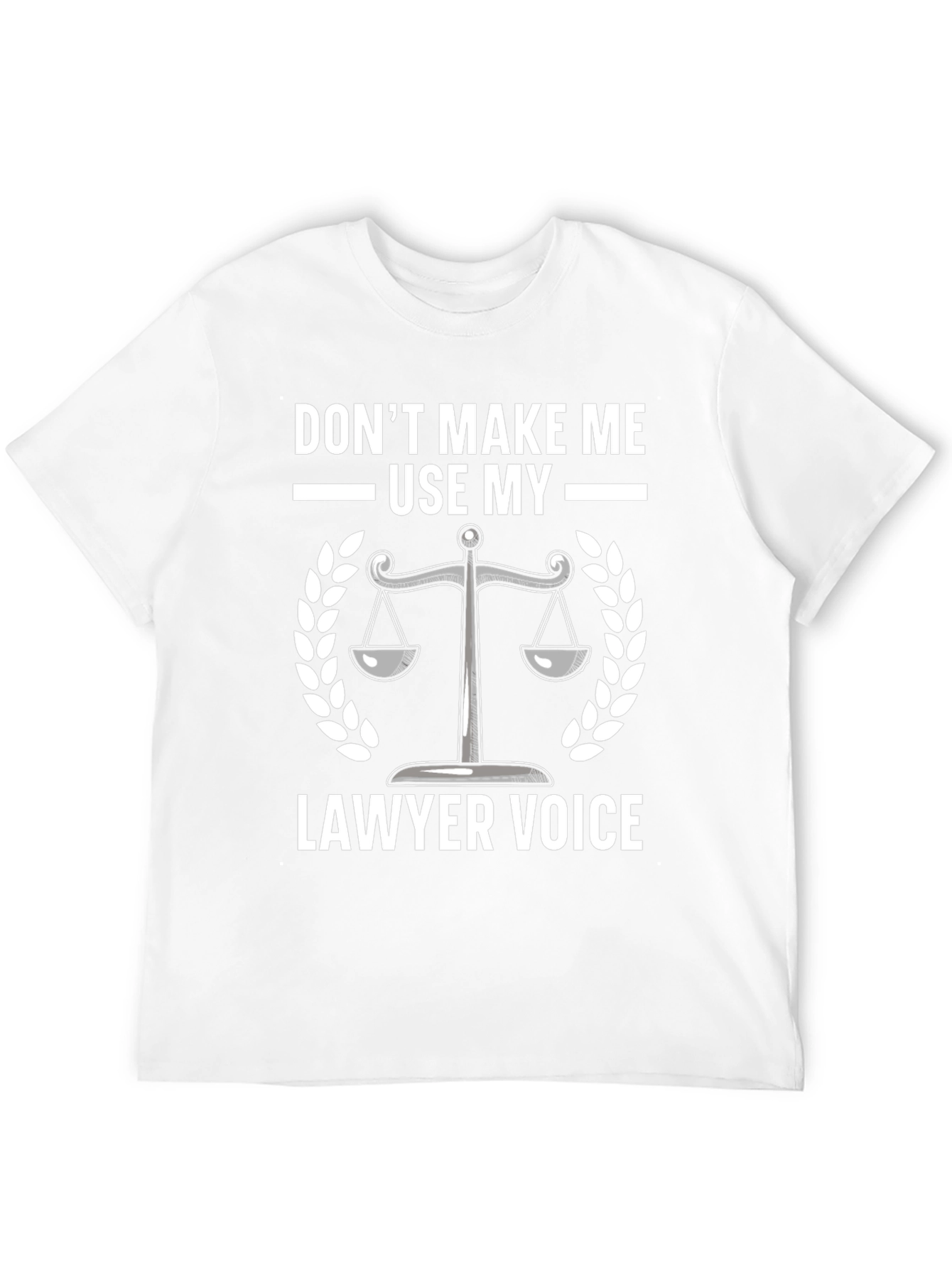 Lawyer Voice T-Shirt - Scales of Justice Graphic Tee
