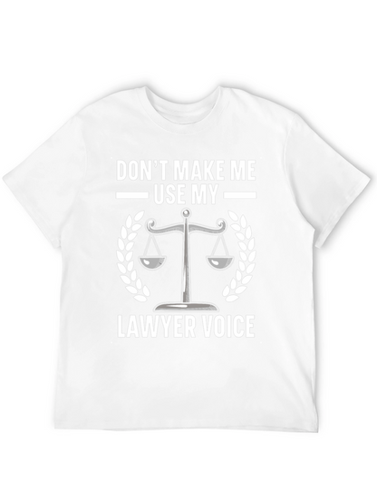 Lawyer Voice T-Shirt - Scales of Justice Graphic Tee