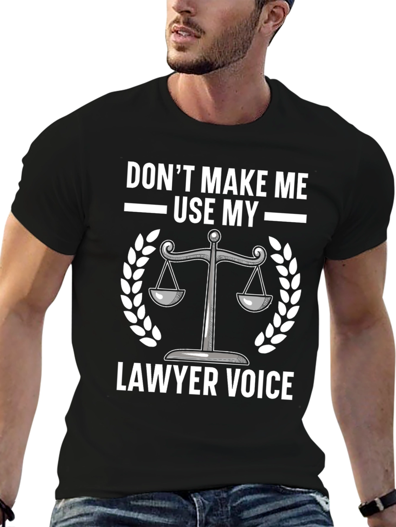Lawyer Voice T-Shirt - Scales of Justice Graphic Tee
