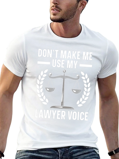 Lawyer Voice T-Shirt - Scales of Justice Graphic Tee