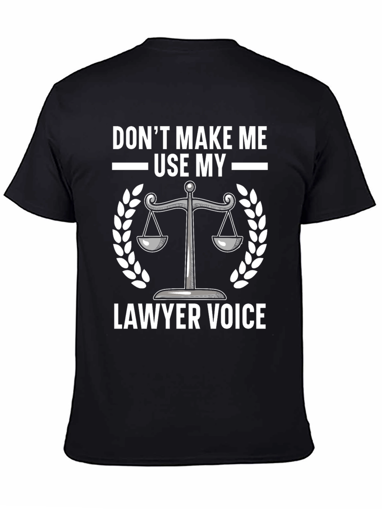 Lawyer Voice T-Shirt - Scales of Justice Graphic Tee