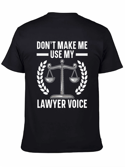 Lawyer Voice T-Shirt - Scales of Justice Graphic Tee