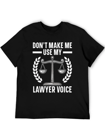 Lawyer Voice T-Shirt - Scales of Justice Graphic Tee