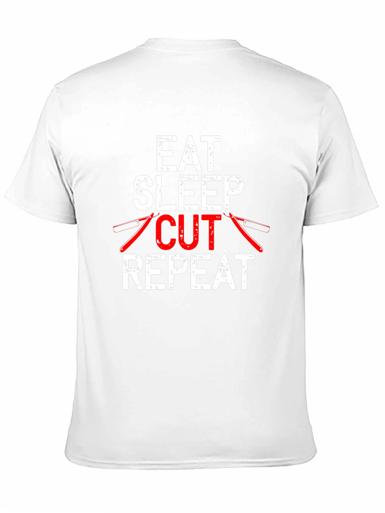 Eat Sleep Cut Repeat T-Shirt Barber Hairdresser