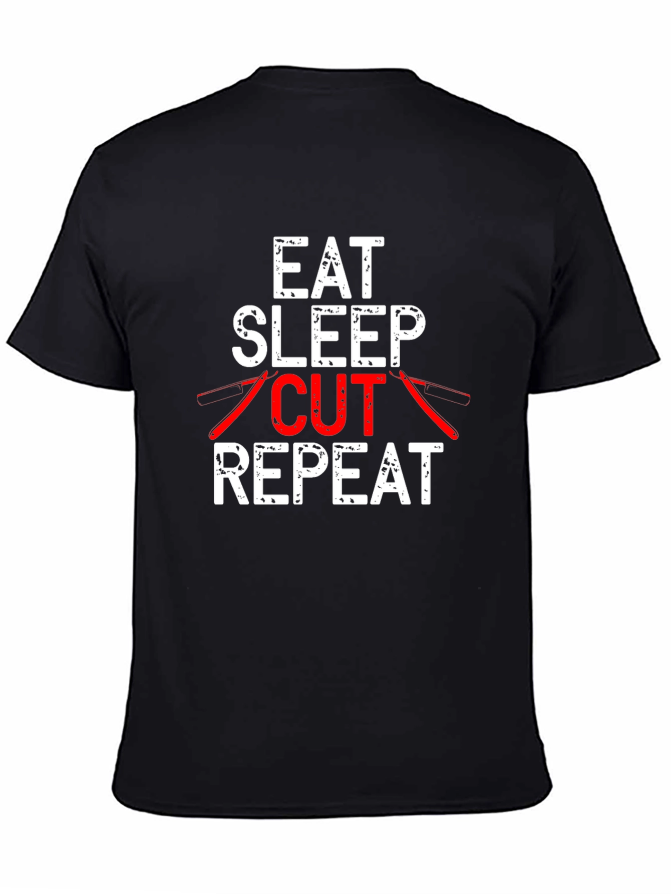 Eat Sleep Cut Repeat T-Shirt Barber Hairdresser