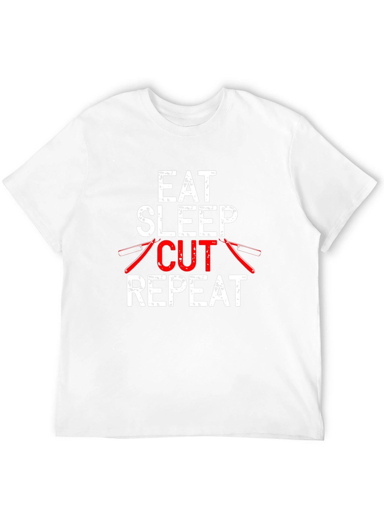 Eat Sleep Cut Repeat T-Shirt Barber Hairdresser