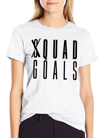 Squad Goals Black Crewneck T-Shirt