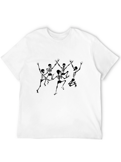 Skeleton Dance Black T-Shirt - Gothic Style