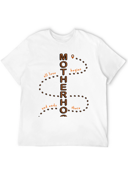 Motherhood Graphic Tee - All Love Begins There T-Shirt