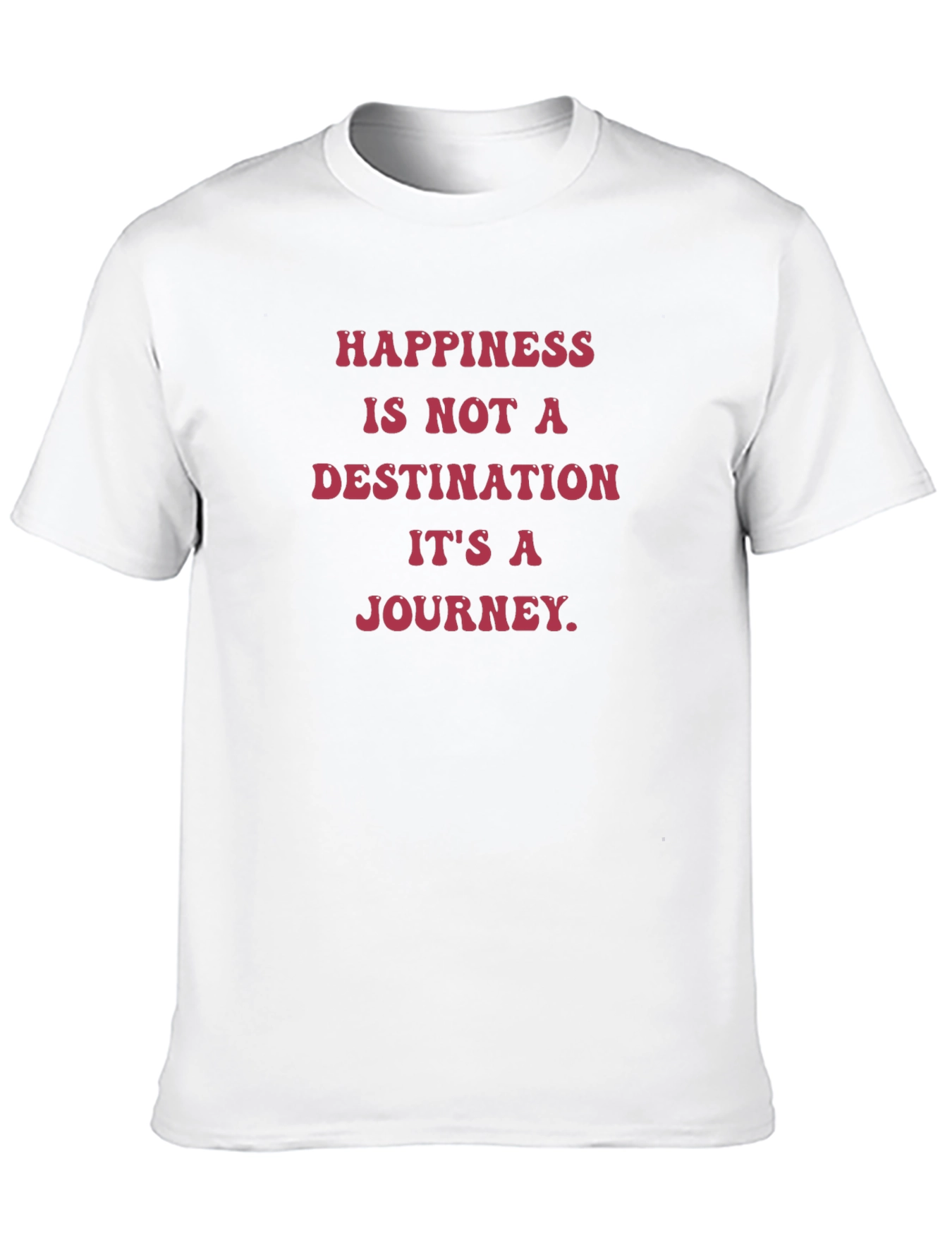 Happiness Journey Graphic Tee - Black T-Shirt