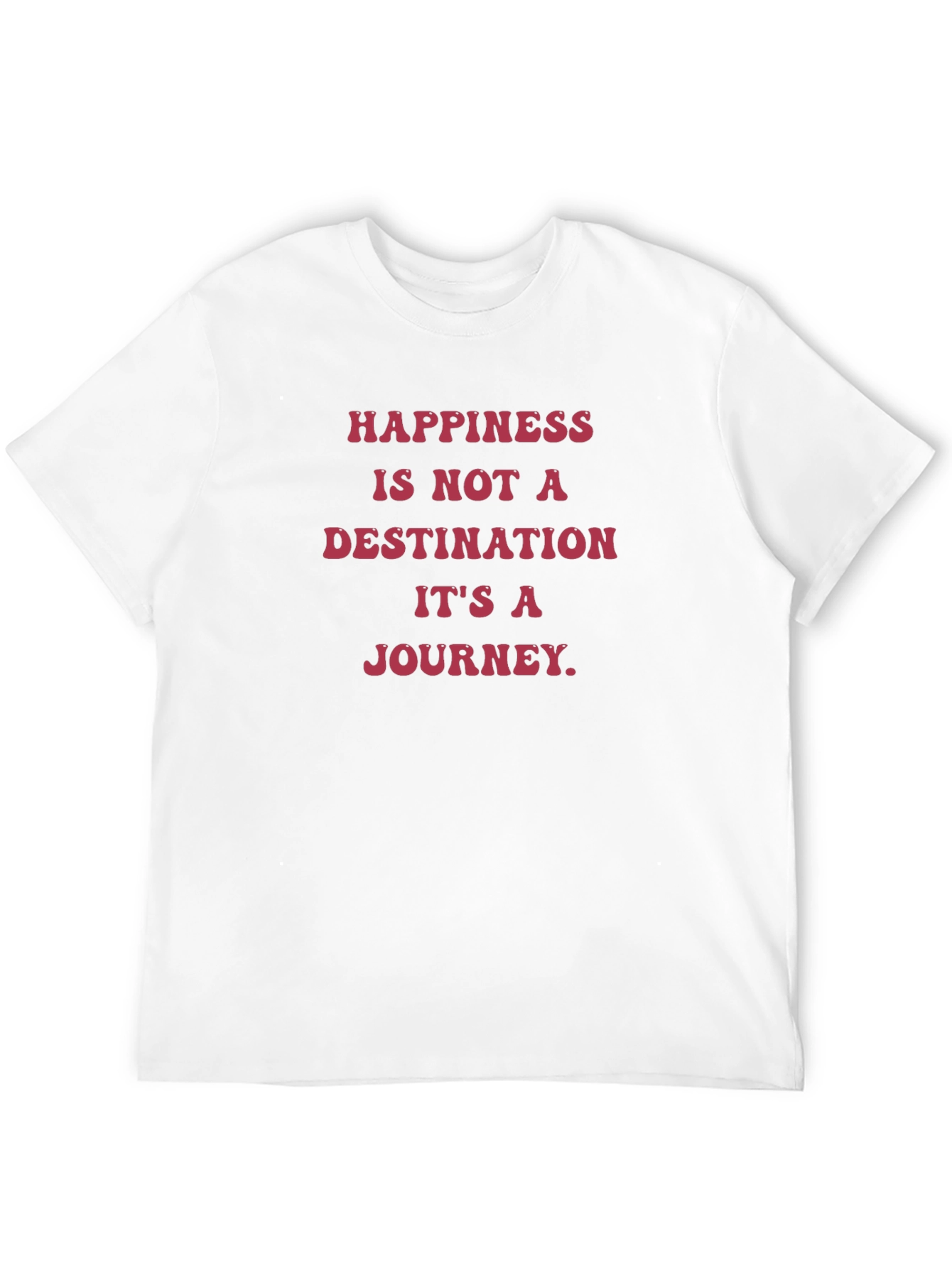 Happiness Journey Graphic Tee - Black T-Shirt