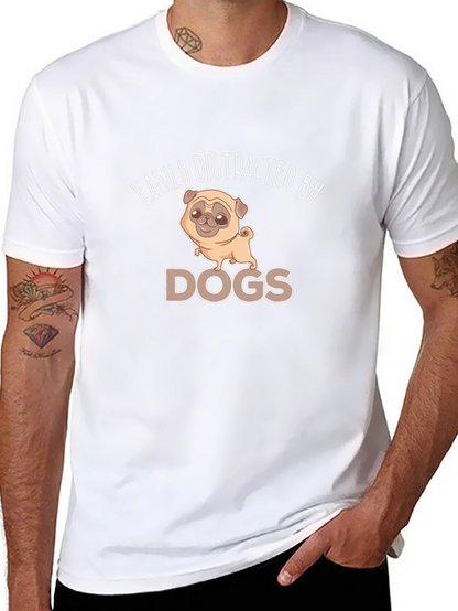 Easily Distracted By Dogs Graphic Tee
