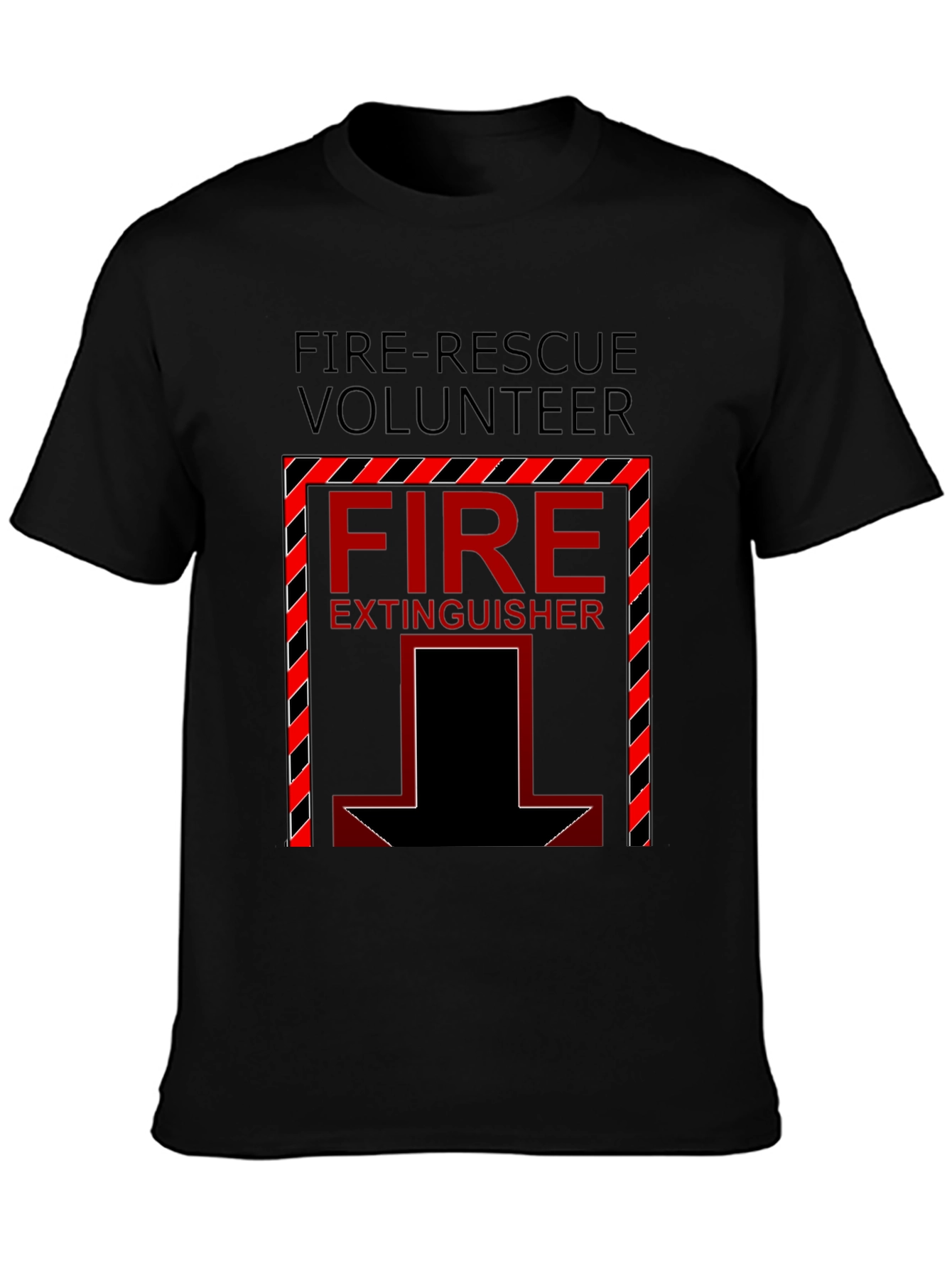 Fire-Rescue Volunteer Fire Extinguisher T-Shirt