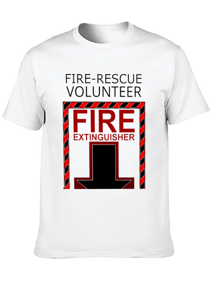 Fire-Rescue Volunteer Fire Extinguisher T-Shirt