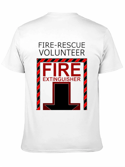 Fire-Rescue Volunteer Fire Extinguisher T-Shirt