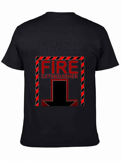 Fire-Rescue Volunteer Fire Extinguisher T-Shirt