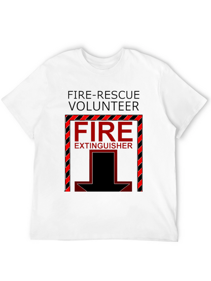 Fire-Rescue Volunteer Fire Extinguisher T-Shirt