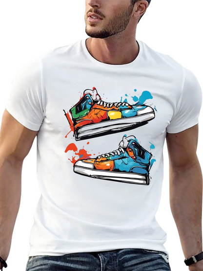 Sneaker Art Black T-Shirt