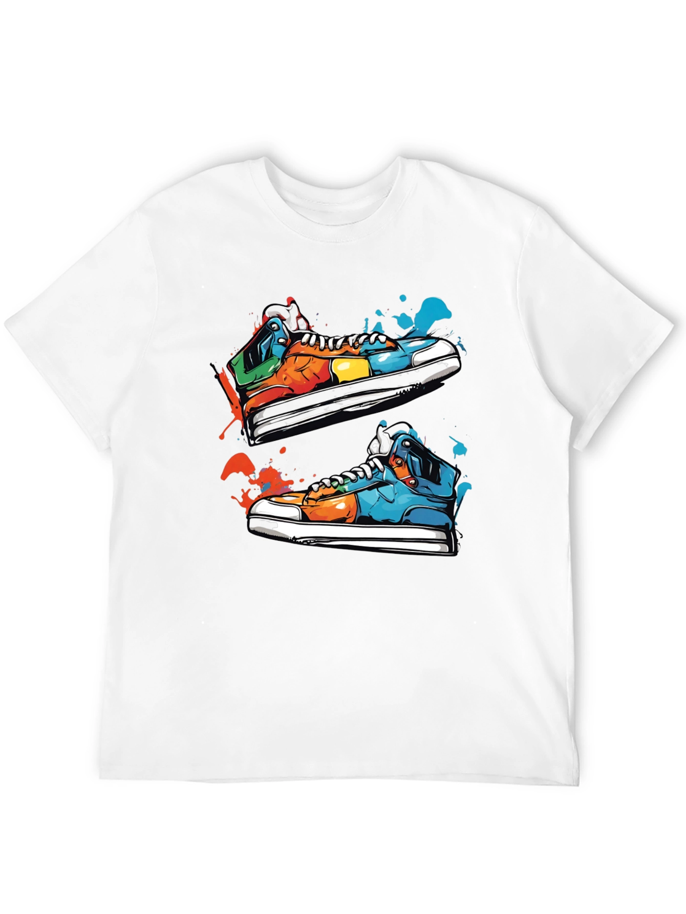 Sneaker Art Black T-Shirt