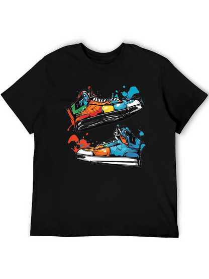 Sneaker Art Black T-Shirt