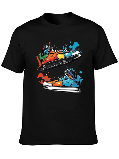 Sneaker Art Black T-Shirt