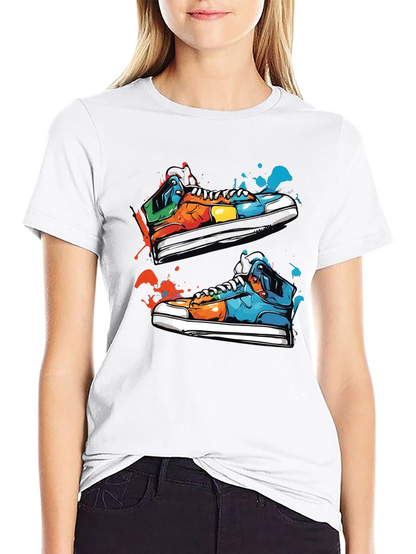 Sneaker Art Black T-Shirt