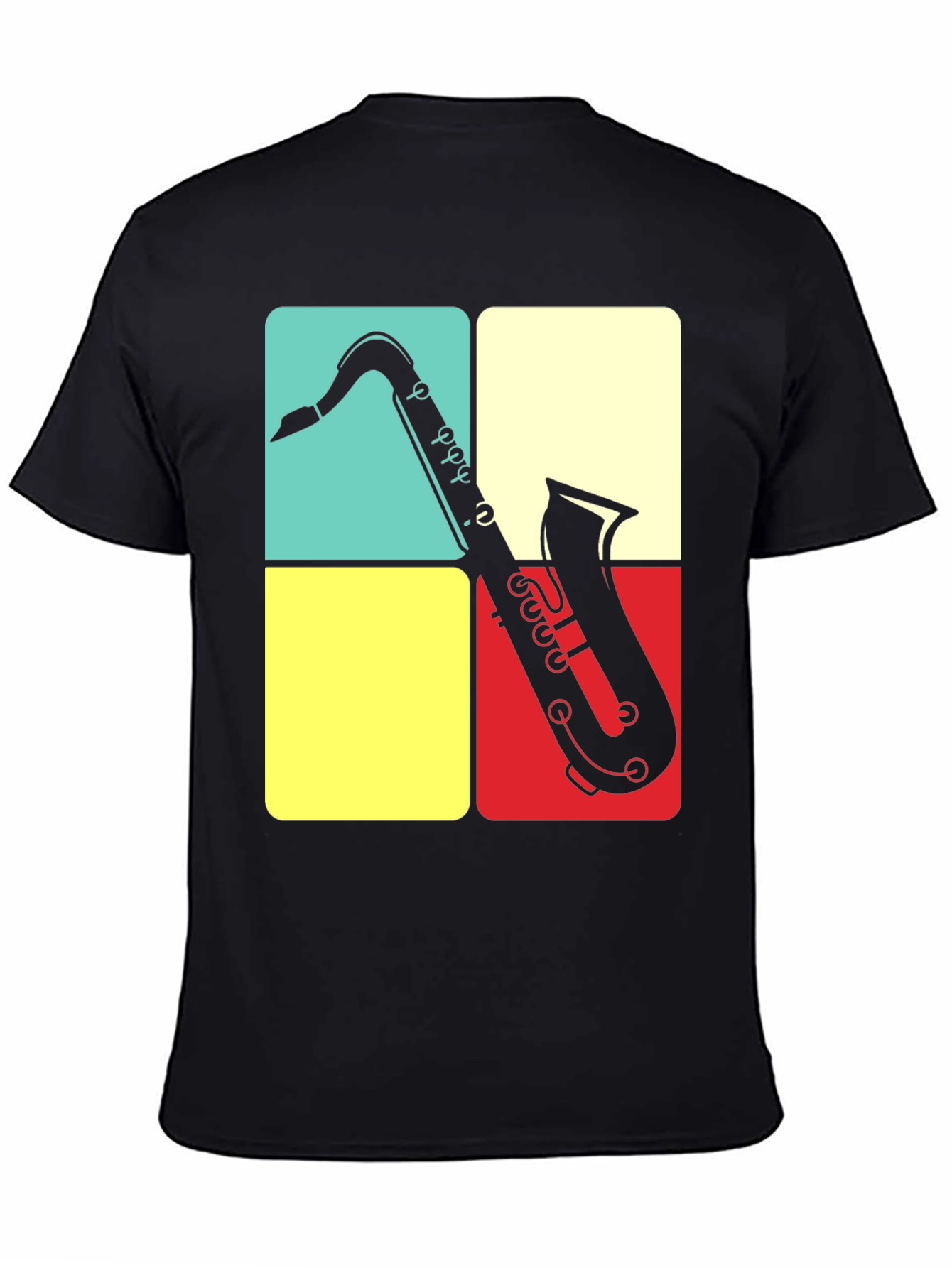 Saxophone Graphic Tee | Retro Musical Shirt