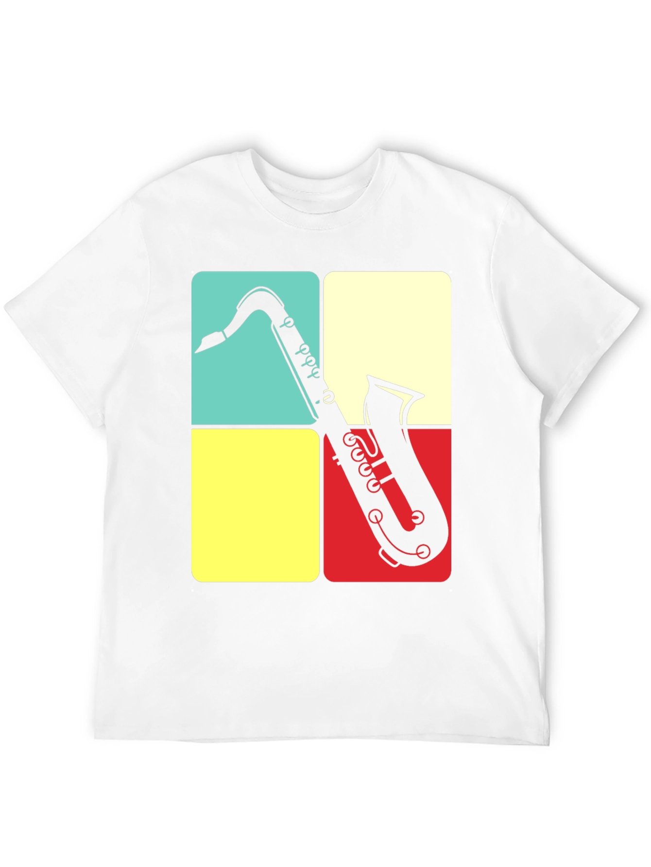 Saxophone Graphic Tee | Retro Musical Shirt