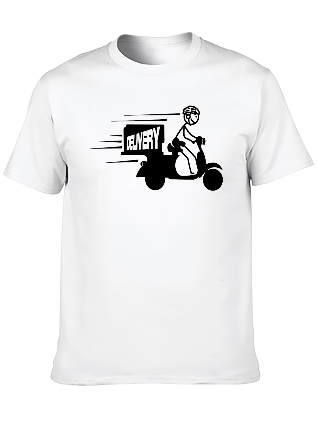 Delivery Rider T-Shirt - Black Graphic Tee