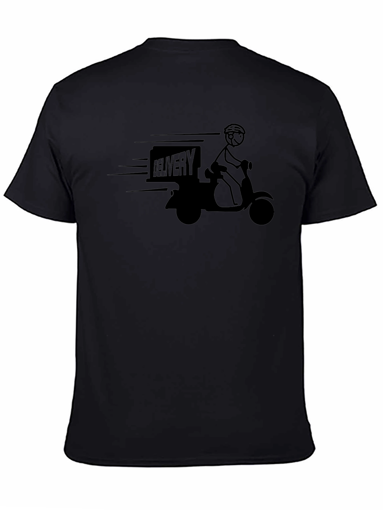 Delivery Rider T-Shirt - Black Graphic Tee