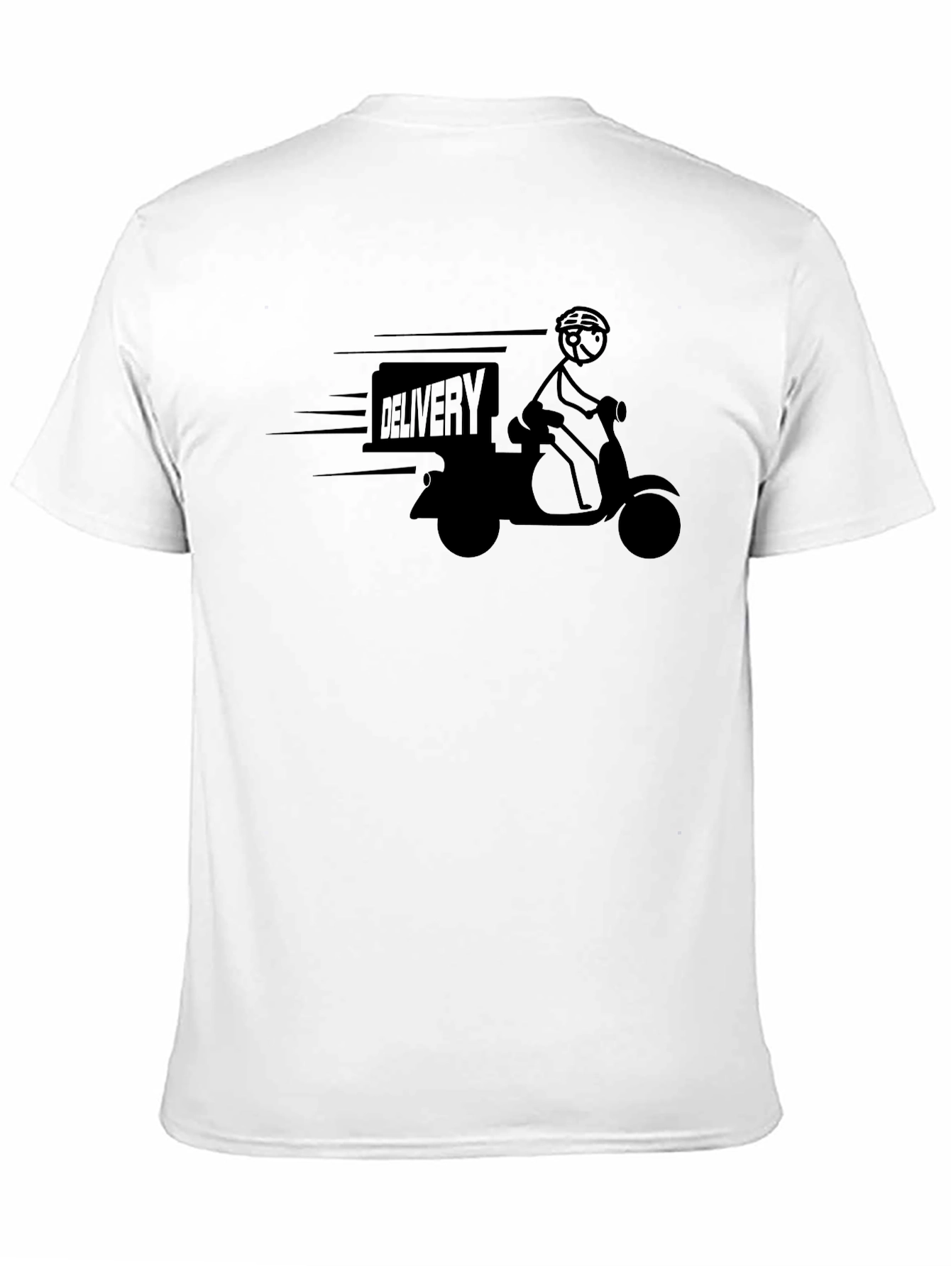 Delivery Rider T-Shirt - Black Graphic Tee