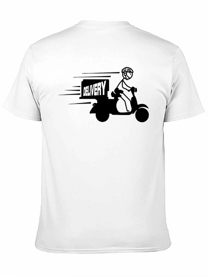 Delivery Rider T-Shirt - Black Graphic Tee