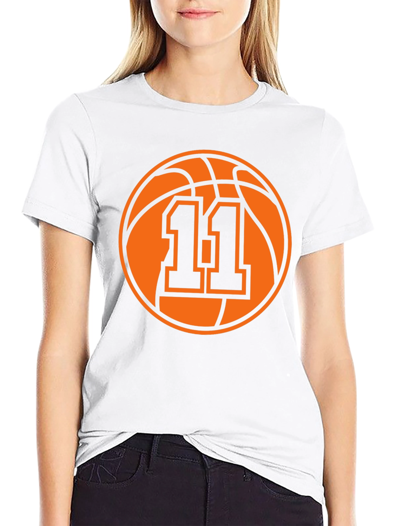 Basketball Number 11 Graphic Tee