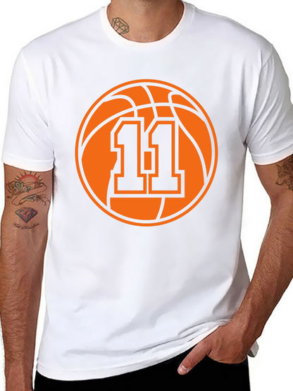 Basketball Number 11 Graphic Tee