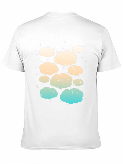 Cloud Print Black T-Shirt