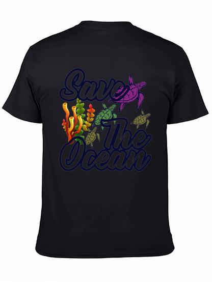 Save the Ocean Turtle Graphic T-Shirt