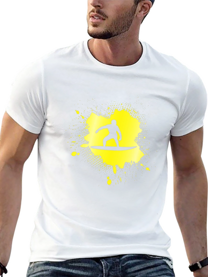 Surfer Graphic Black T-Shirt