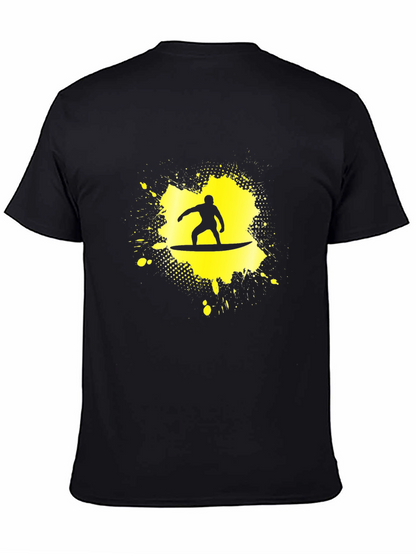 Surfer Graphic Black T-Shirt