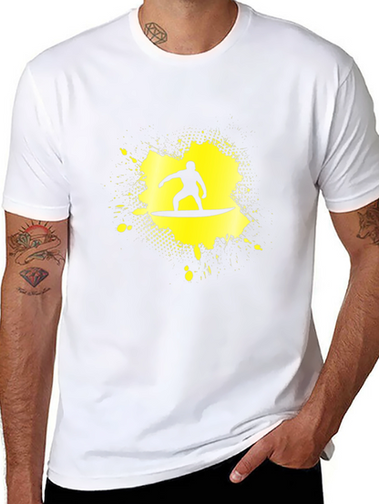 Surfer Graphic Black T-Shirt