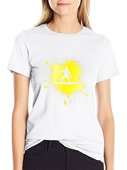 Surfer Graphic Black T-Shirt