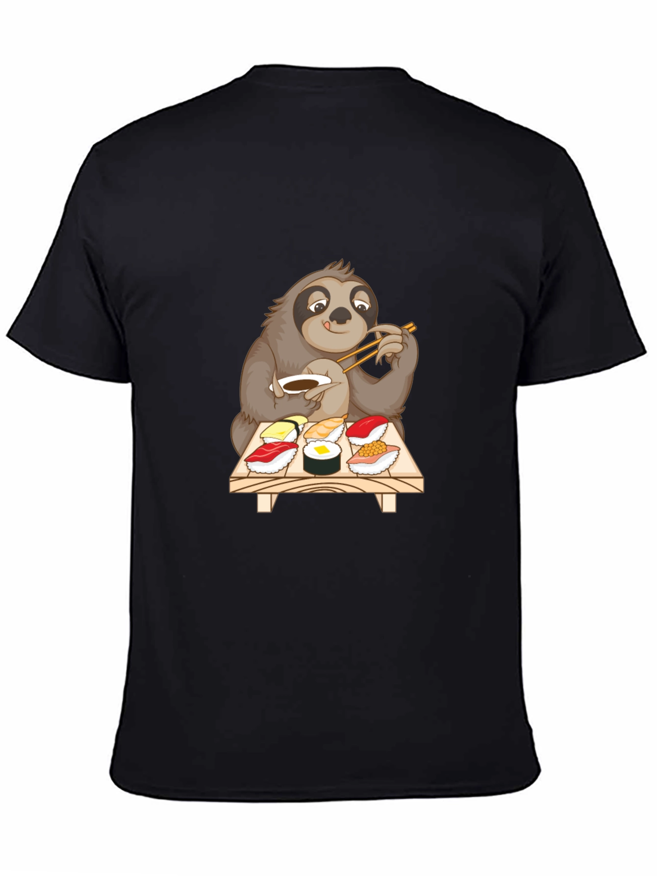 Sloth Sushi Lover T-Shirt - Cute Cartoon Design
