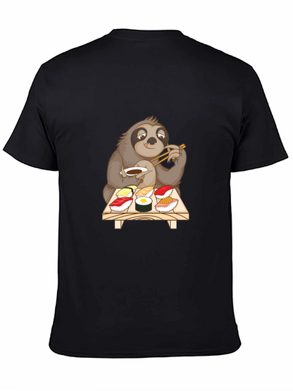 Sloth Sushi Lover T-Shirt - Cute Cartoon Design